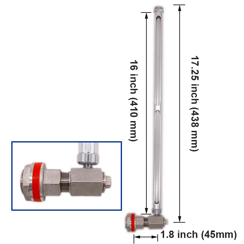 Welless 1" и 16" смотровой прибор высокой температуры пищевого силикона шайбы, кварцевые трубки для домашнего пивоварения чайник бочонок смотровой прибор