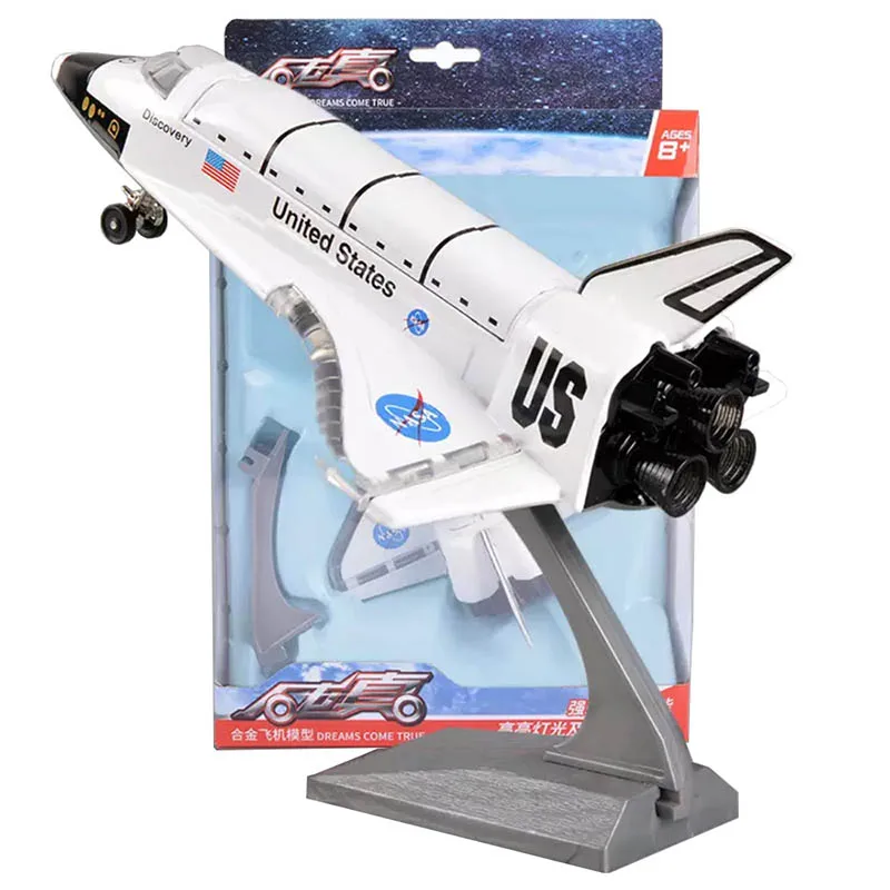 

Alloy Diecast Space Craft Columbia Spacecraft Model Toy Vehicle Pull Back Sound Light SpaceShip Space Shuttle Spaceport Toys