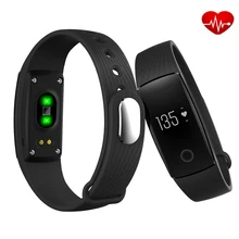 V05S мониторинга сердечного ритма умный Браслет Часы Шагомер Smart Band Беспроводной Фитнес трекер Браслет для Android IOS PK ID107