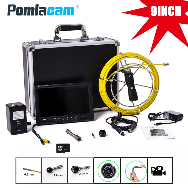WP90 20M 30M 50M Industrial Pipeline Endoscope 6.5/17/23mm Snake Video Camera 9 WP90 20M 30M 50M Industrial Pipeline Endoscope 6.5/17/23mm Snake Video Camera 9