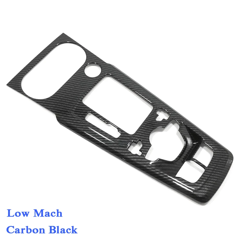 ABS Interior Mouldings For Audi Q2- Low Mach Car Gear Box Frame Sequins Internal Accessories Decoration Stickers - Название цвета: Carbon black