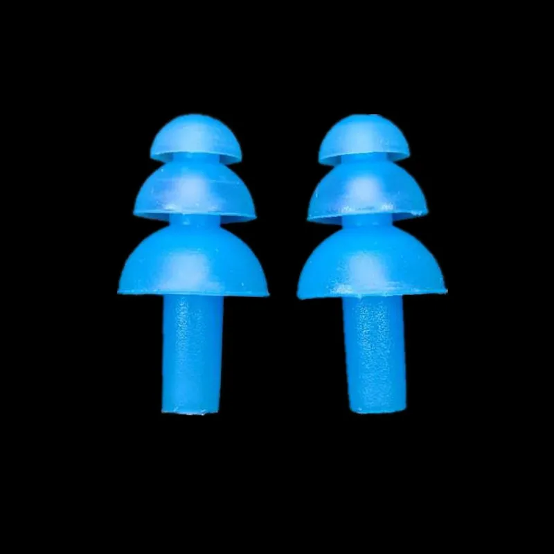 100 pairs Swimming earplugs waterproof silicone ear plugs wholesale water sports drifting Swimming training Earplugs for Adult
