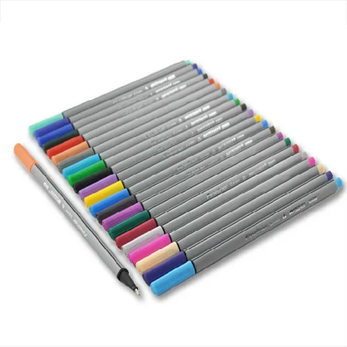

Marco 24pcs/set 0.4mm Colored Pen Marker Pen Fiber Gel Pen 0.4mm Line Drawing Pen Ofiice Supplies School Students Stationery