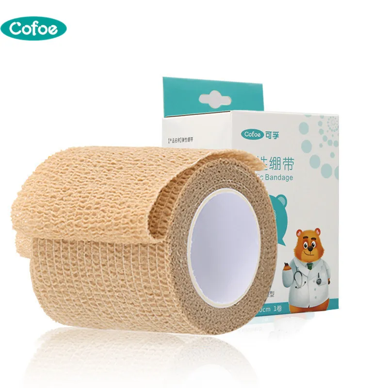 

Cofoe First Aid Elastic Brandages Tapes Non Woven Self Adhesive Bandage Rolls For Finger Wrist Ankle