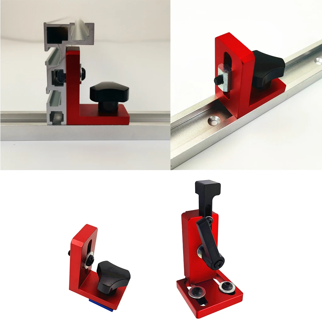 Miter Track Stop for T-Slot T-Tracks DIY Woodworking Tools Manual 45-Type