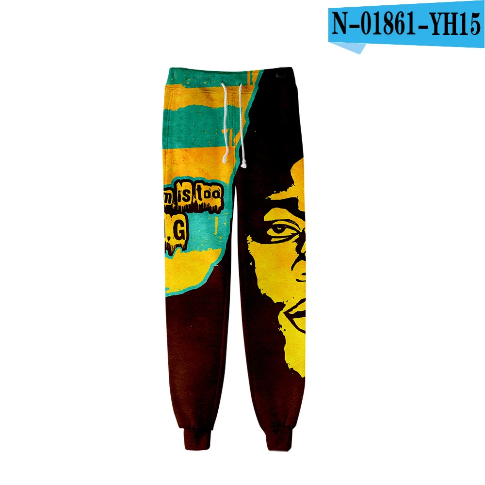 Biggie 3D печатных Jogger Брюки женские/Мужская модная уличная одежда длинные брюки Новое поступление, горячая Распродажа повседневные спортивные брюки - Цвет: Синий