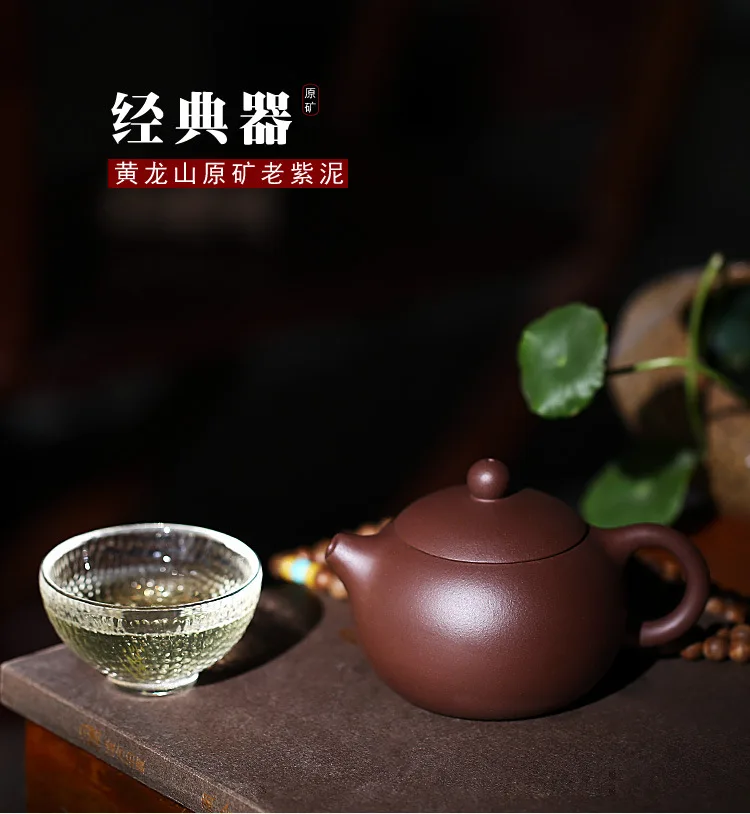 Красивый чайник фиолетовая глина Zisha Китайский кунг-фу 180cc посуда для напитков