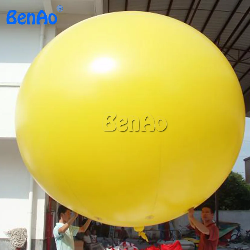AO111 BENAO Free shipping Yellow inflatable balloon helium blimp, PVC