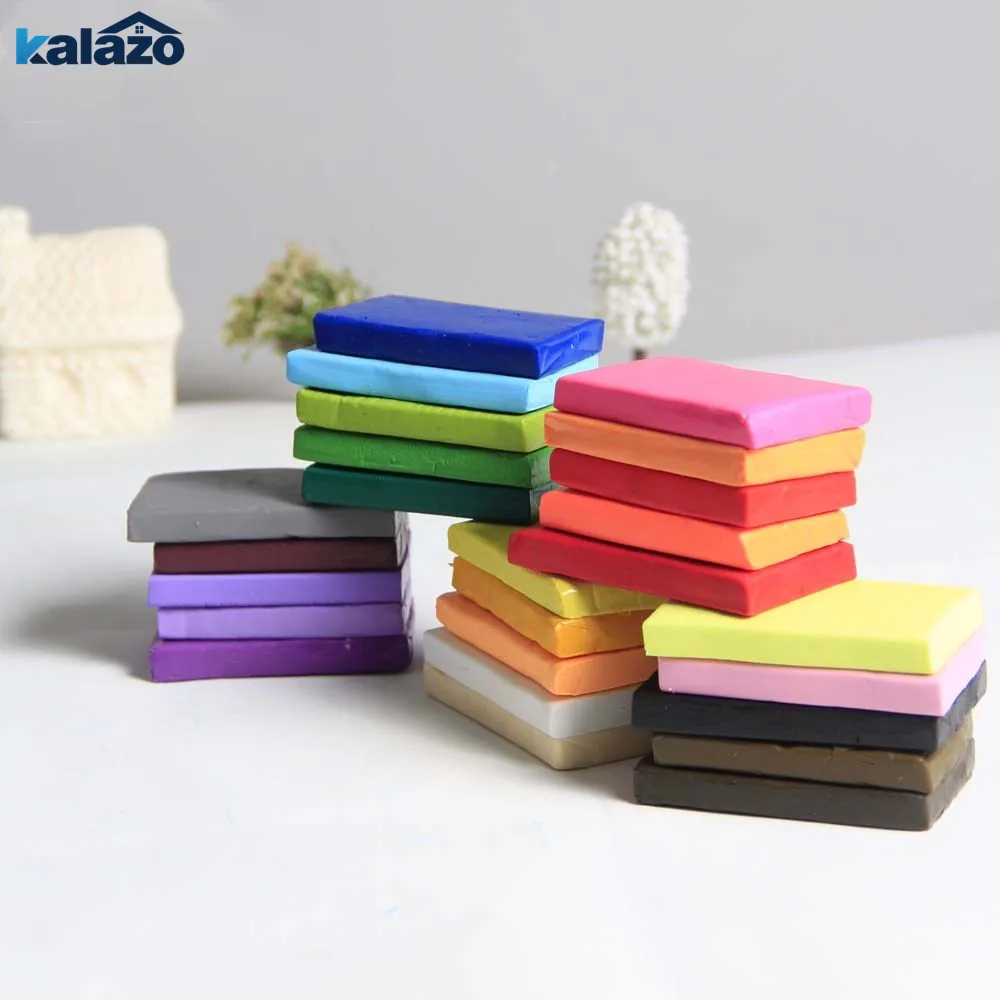 24pcs DIY Fimo Polymer Clay Baking Hand Casting Kit Puzzle Modeling ...
