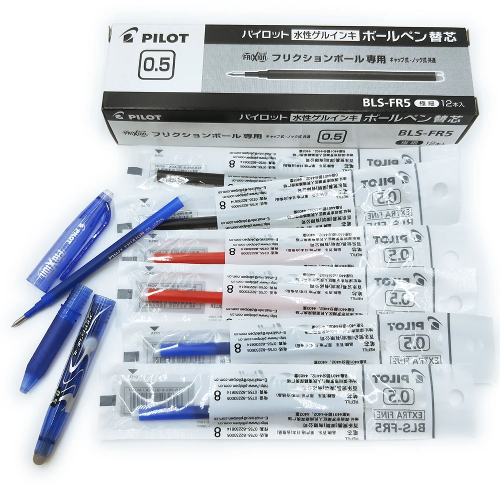 3/6/9/12/15 PCS BLS FR5 Erasable Pen Refills Pilot Erasable Frixion Gel