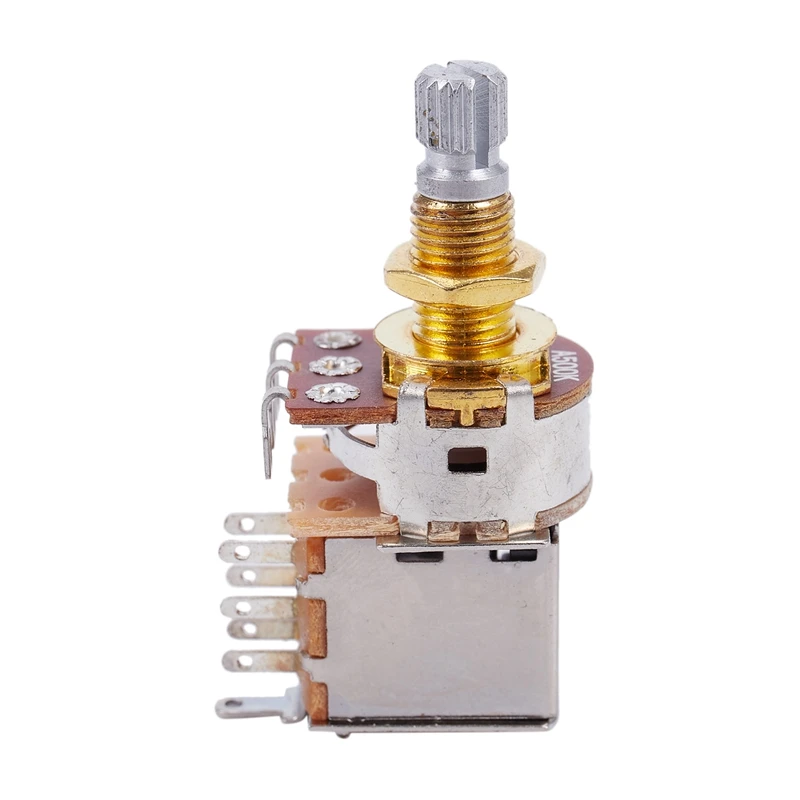 Guitar Pots 500K Short Split Shaft Audio Taper Push/Pull Potentiometer | Спорт и развлечения