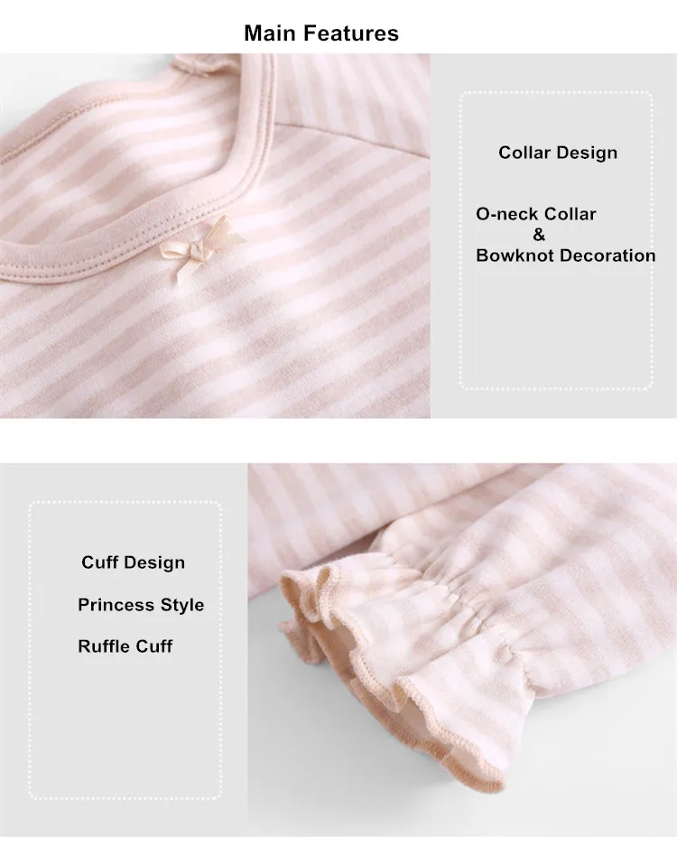 Pajamas for girls princess nightgowns for girls stripe pajamas 02
