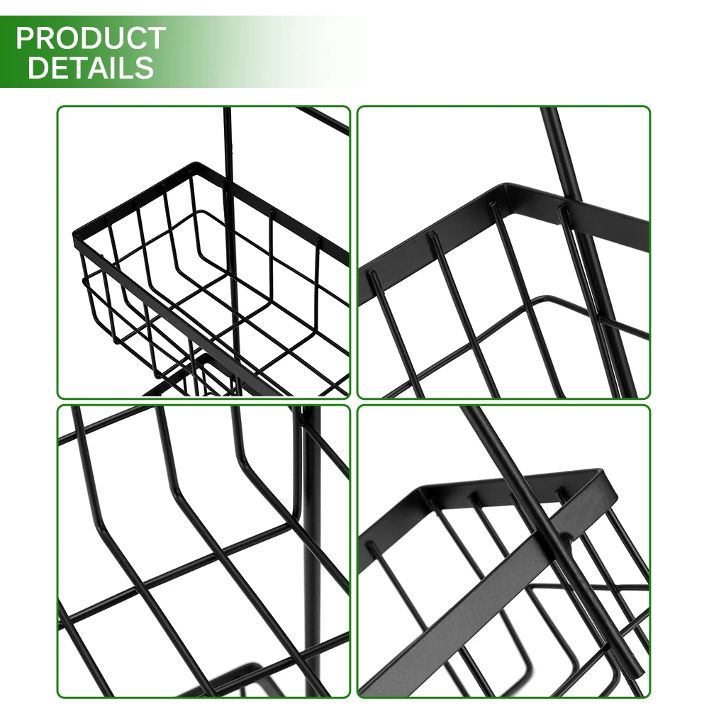 Многофункциональная железная полка, корзина, подвесной стеллаж для хранения, держатель для кухонного шкафа, органайзер для домашнего хранения