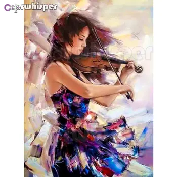 

Diamond Painting Full Square/ Round Drill Daimond Oil Painting Painting Violin Rhinestone Crystal Cross Stitch Home Decor 702DP