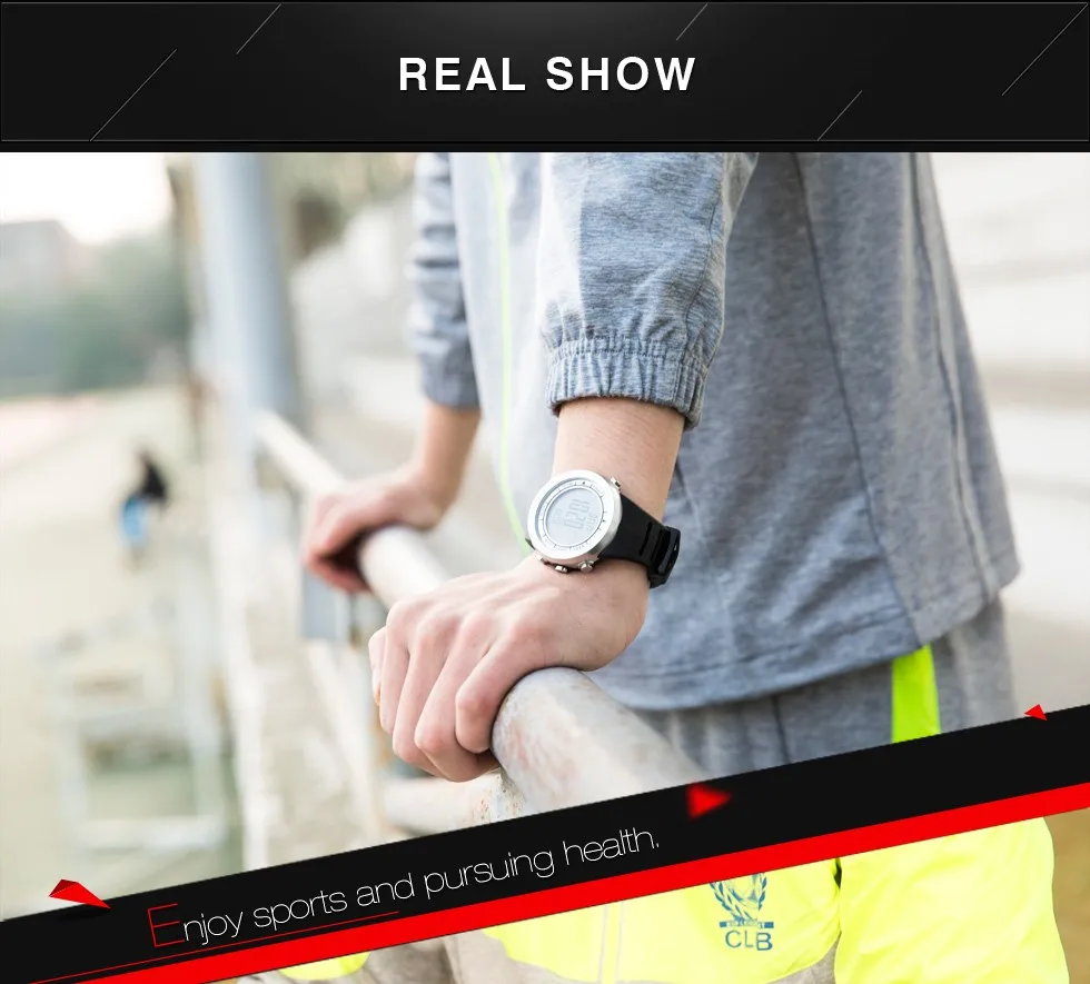 Мужские и женские цифровые спортивные часы с альтиметром барометр компас термометр для походов на открытом воздухе EZON H009A15