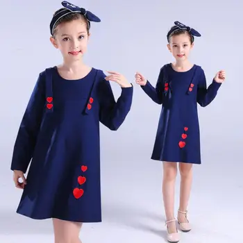 

Fashion Autumn Girls Dress Long Sleeve Kids Clothes Toddler New Casual Children Clothing Baby Warm Dresses Girls For 4 6 8 10 Y