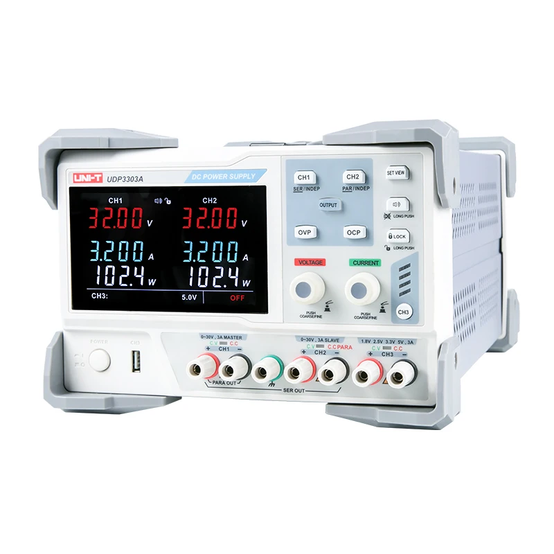 UNI T UDP3303A промышленный Линейный источник питания постоянного тока с тремя