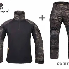 Мужская Военная охотничья Боевая полевая Униформа EMERSON Gen3 тактическая рубашка и штаны наколенник MCBK EM9256 EM7043