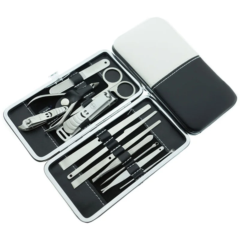 Stainless Steel Nail Art Manicure Tool Kit Professional Manicure Set Nails Clipper Tweezer