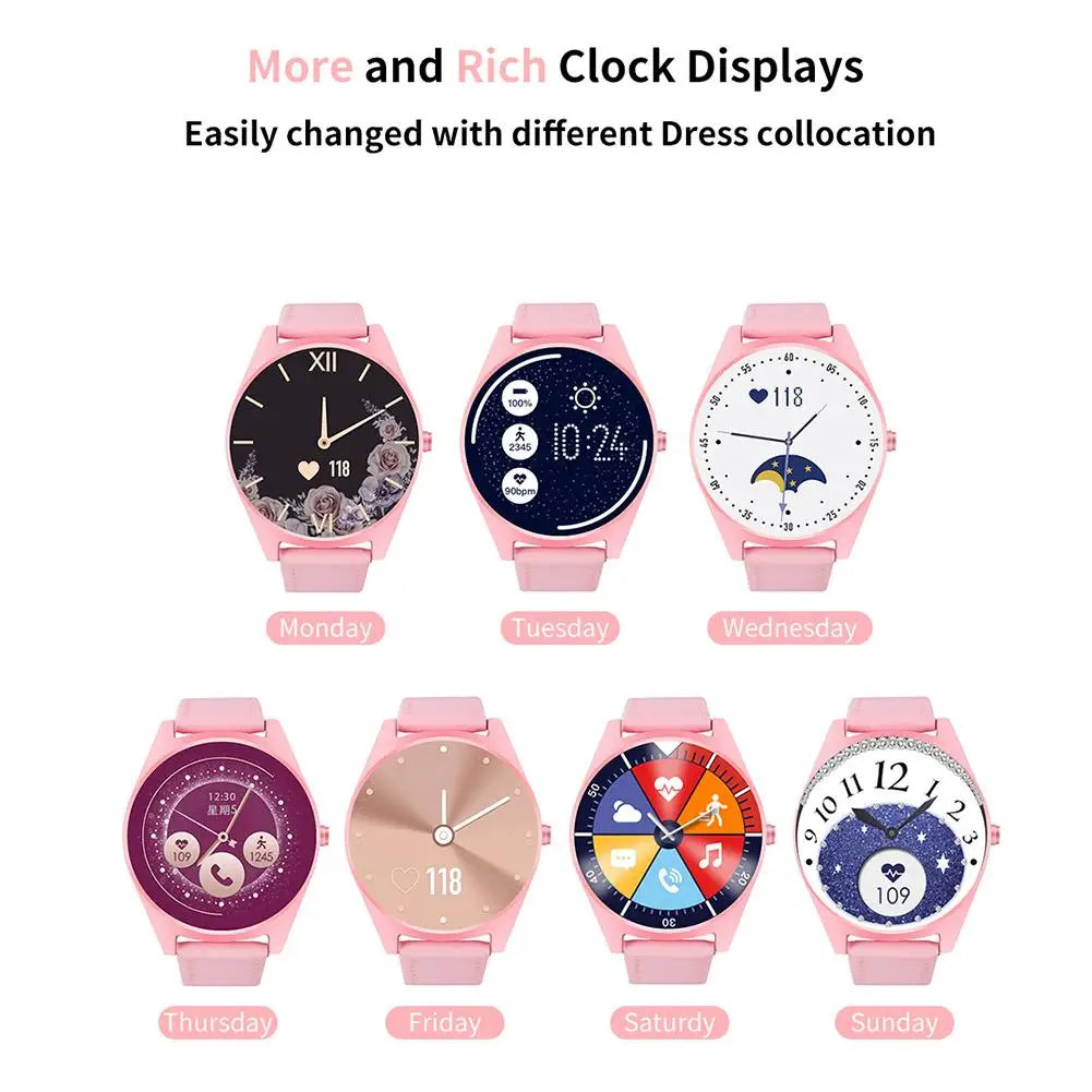 

POP R99 Women Smart Bracelet Remote Photo Blood Pressure Bluetooth Fitness Tracker