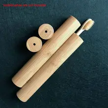 Бамбуковая зубная щетка Новинка деревянная зубная щетка мягкая щетина бамбуковое волокно деревянная ручка бамбуковая трубка зубная щетка из древесного угля коробка набор