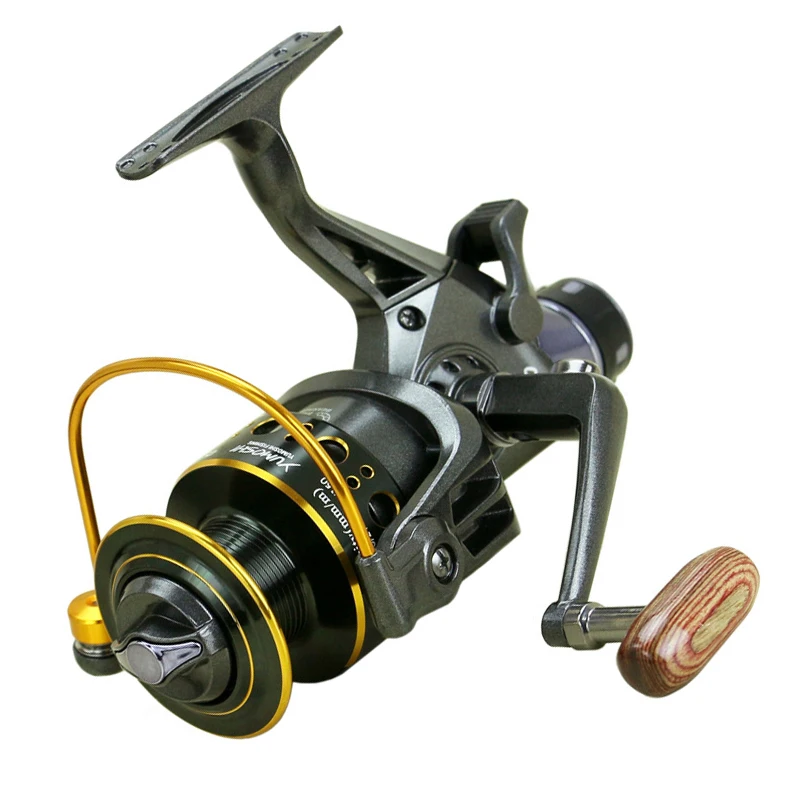 2019 New Fishing Reel Double Brake Front and Rear Drag reels Carp Fishing Feeder Spinning Reel Carp Fishing Tackle