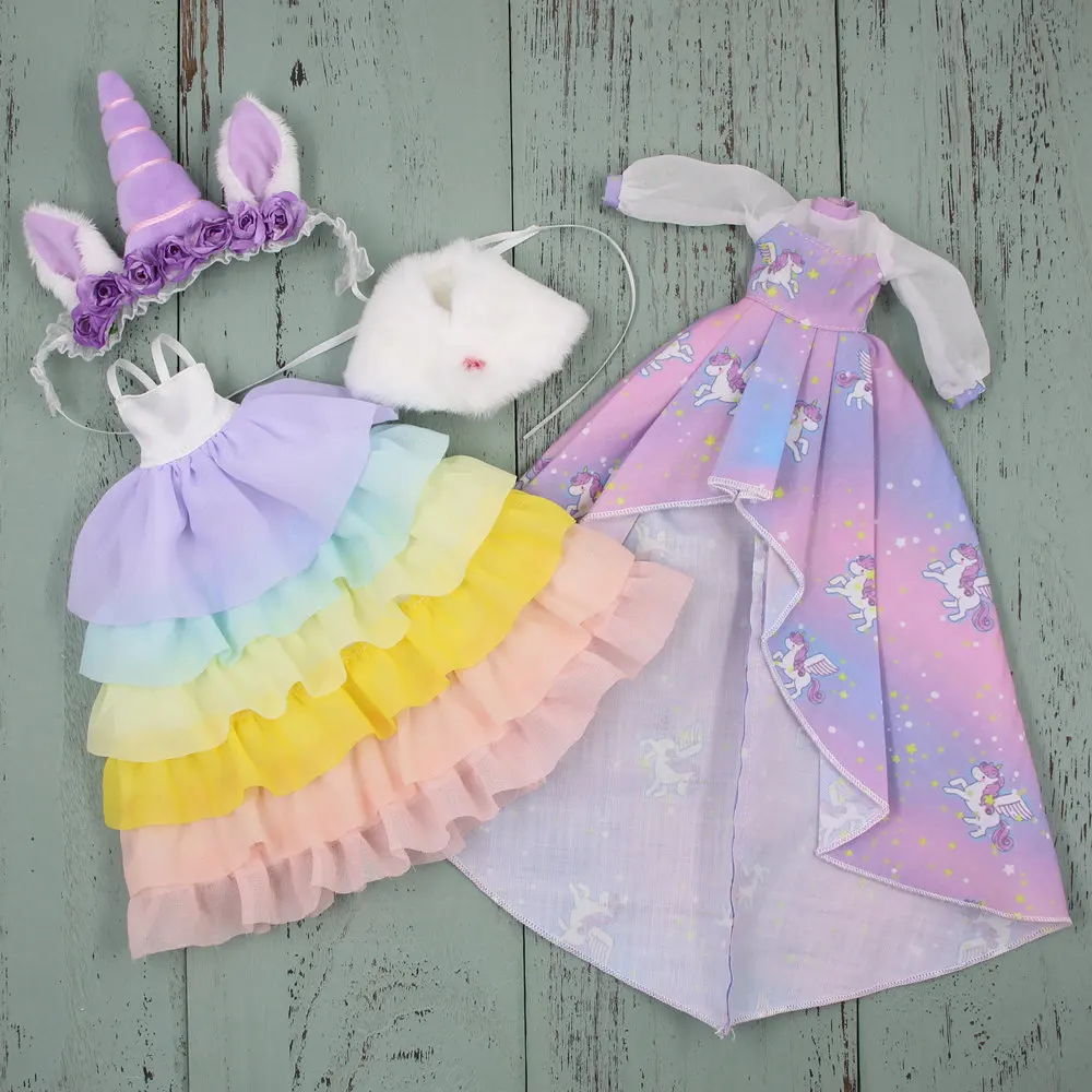 Outfits for ICY DBS Blyth doll Unicorn Maiden clothes princess dressing 1/6 bjd ob24 anime girl | Игрушки и хобби