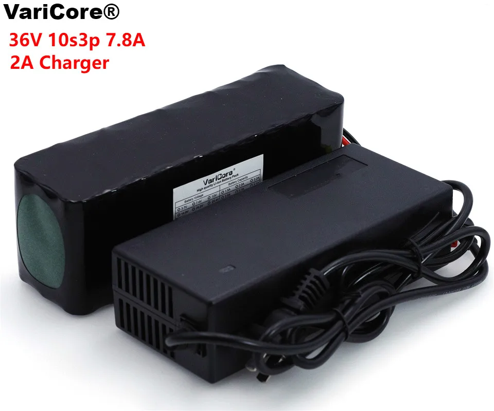 

VariCore 36v battery lithium battery 36v battery pack 10S3P 7800mAh 7.8Ah Have PCB Protection Board with 36V 2A charger
