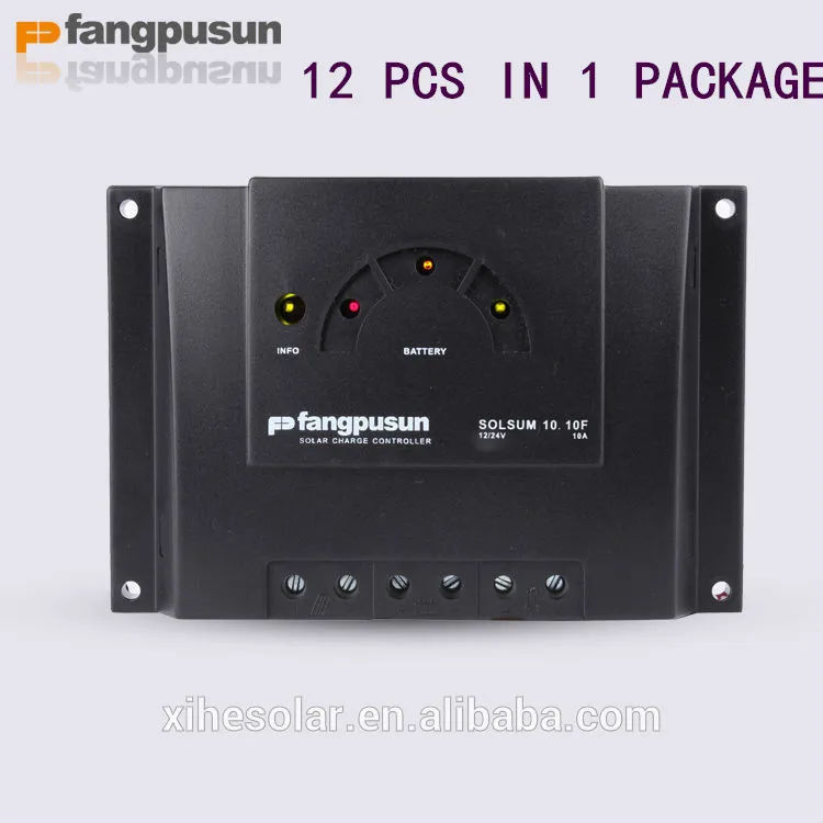 10 шт. 10A PWM регулятором солнечного заряда контроллер для детей возрастом от 12V 24V