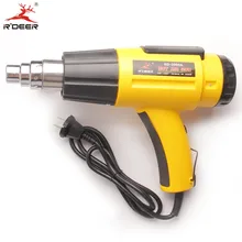 RDEER 2000 Вт Цифровой Пистолет горячего воздуха 100-600 градусов температура регулируемый цифровой ЖК-дисплей время задержки мощность воздушный тепловой пистолет Горячий