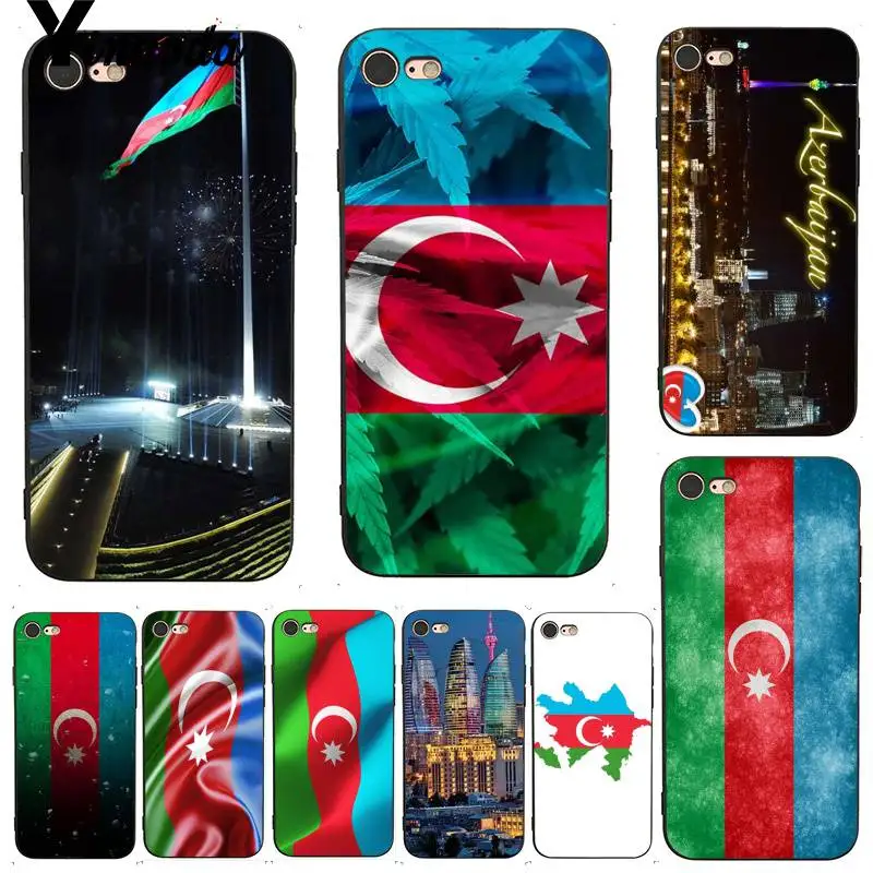 

Yinuoda For iphone 7 6 X Case Azerbaijan Buta Flag Retrospective Luxury Phone Case for iPhone 7 6 X 8 6s Plus 5 XS XR Case