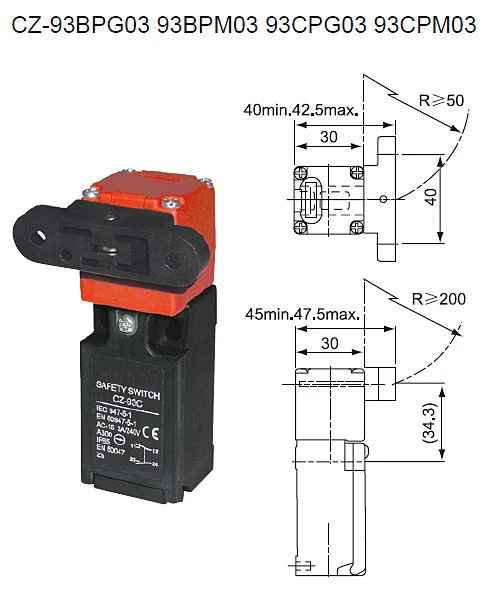 10PCS Safety door switch Limit switch Micro switch,Key Switch CZ-93C 1NO1NC with Key цена 10PCS Safety door switch Limit switch Micro switch,Key Switch CZ-93C 1NO1NC with Key цены онлайн