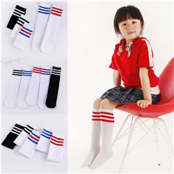 Cotton-Children-Socks-Knee-High-Socks-Stripes-Sports-Sock-For-Girls-Boys-Baby-Long-Tube-Leg_