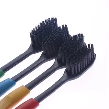 4 шт. двойная ультра мягкая зубная щетка бамбуковый уголь щетка для ухода за полостью рта ИНСТРУМЕНТ для чистки зубов Высококачественная зубная щетка