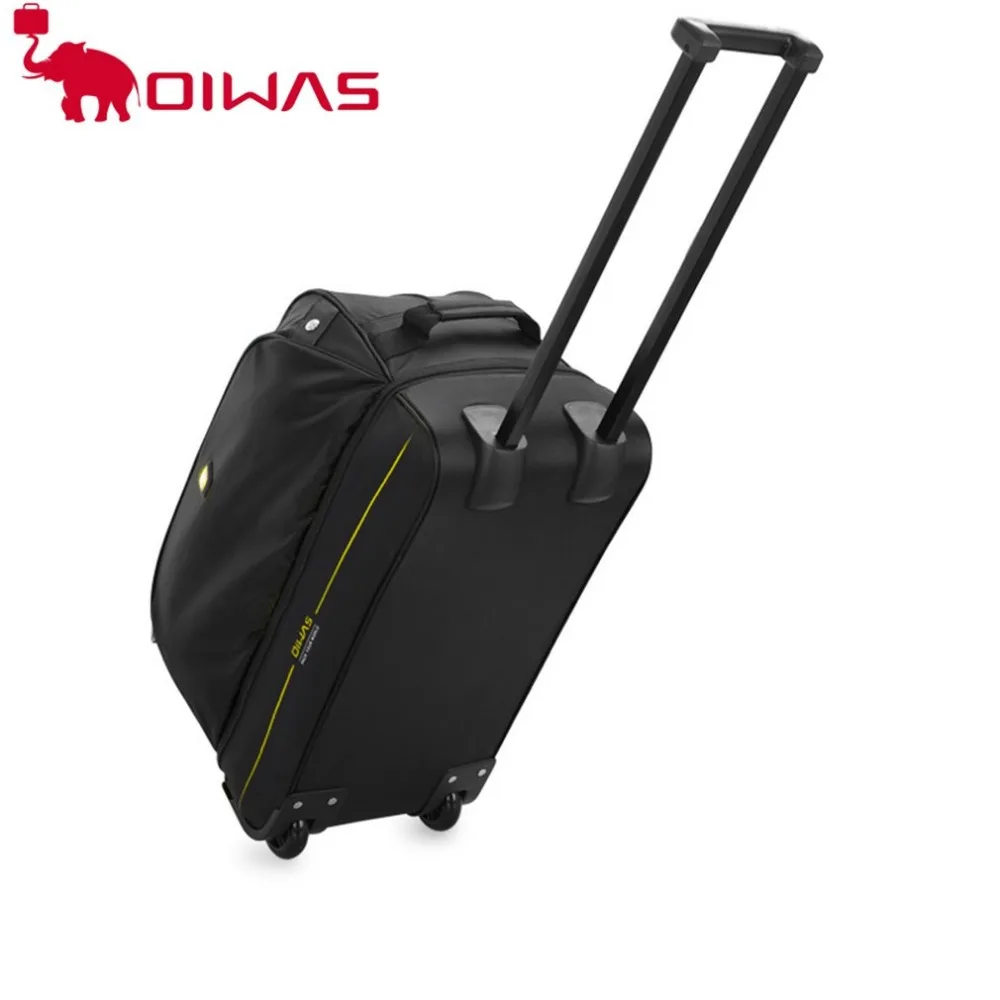                                                                                      OIWAS Trolley Travel Bags 56L Waterproof Foldable Rolling Luggage Zipper Rubber Wheel OCL8001                         