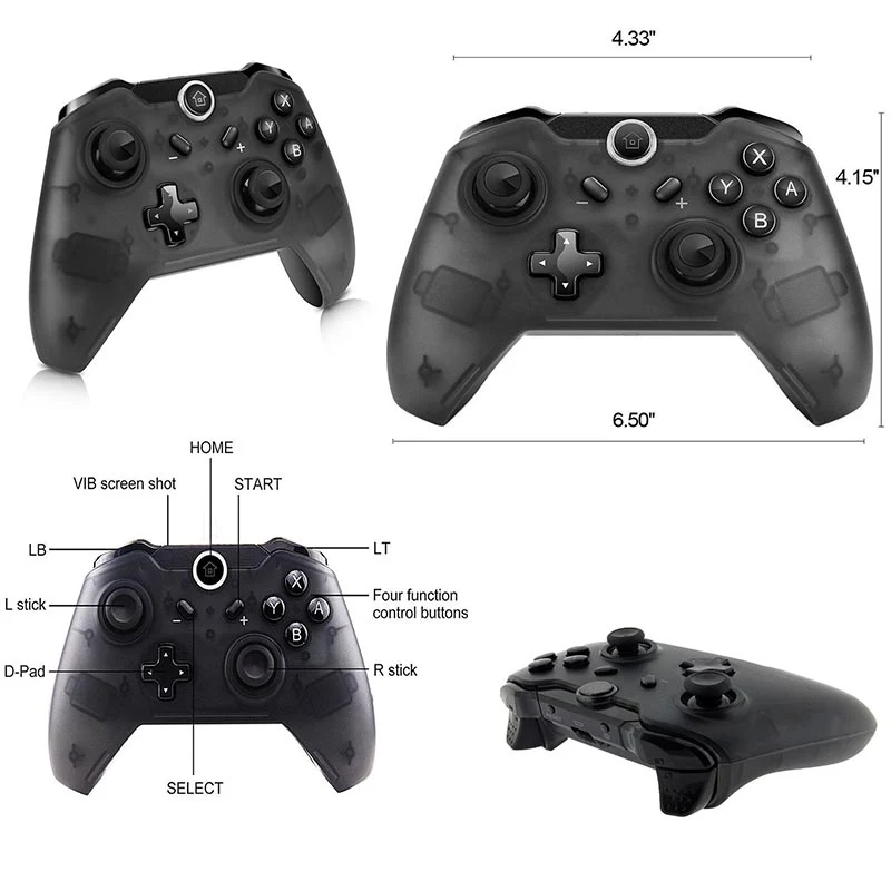 Switch Pro Wireless Controller Bluetooth Gamepads Dual Classic Joystick For Window PC Wired Gamepad Controller Switch console