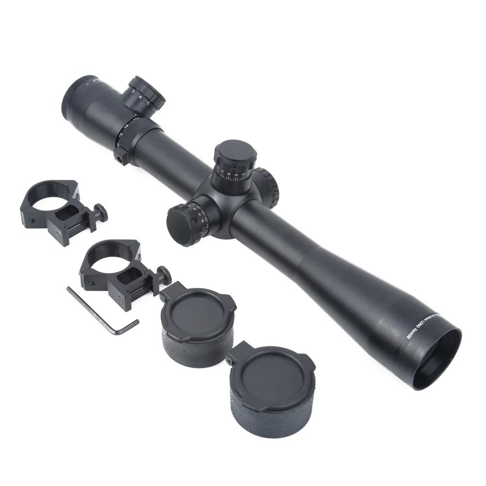 SEIGNEER снайперская охотничья оптика Riflescope 3,5-10X40 охотничий прицел с двойной Красной и зеленой подсветкой Оптика Вивер/Пикатинни прицел