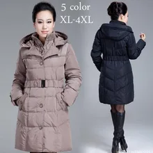 Winter long duck down&parkas jackets women’s Nice new European American brand middle-aged thick coats for mother XL-XXXXL S1516