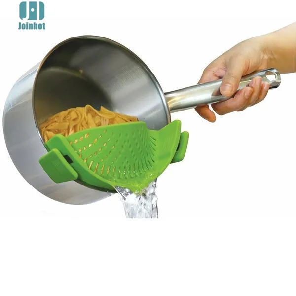 Silicone Multifunction Funnel Strainer Pot Pan Bowl Baking Wash Rice Kitchen Accessories Gadgets