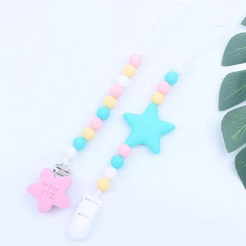 

Infant Baby Silicone Pacifier Chain Bite Molar Rubber Chain Accessories