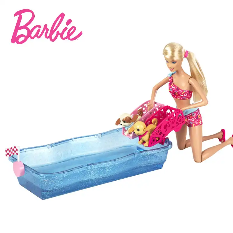 barbie swimming game