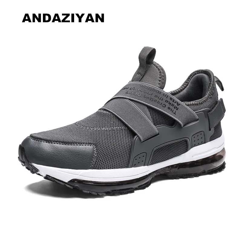 

2019 Brand Men casual shoes Air Cushioning Shoes Breathable Full Palm Low Top Training zapatillas hombre