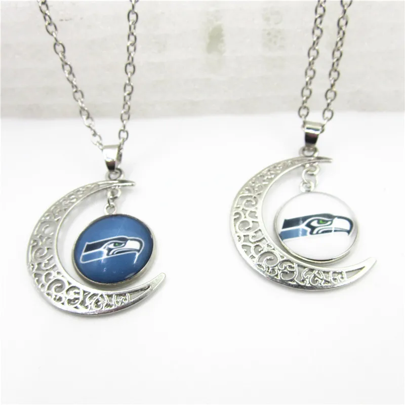 Dropshipping America Football Sports Seahawks Necklace Jewelry With