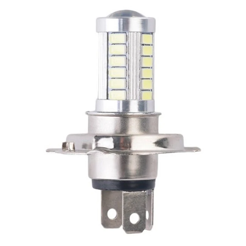 H4 33SMD водить мотоцикл головной светильник лампы 800LM 6500K светодиодный мото дневные