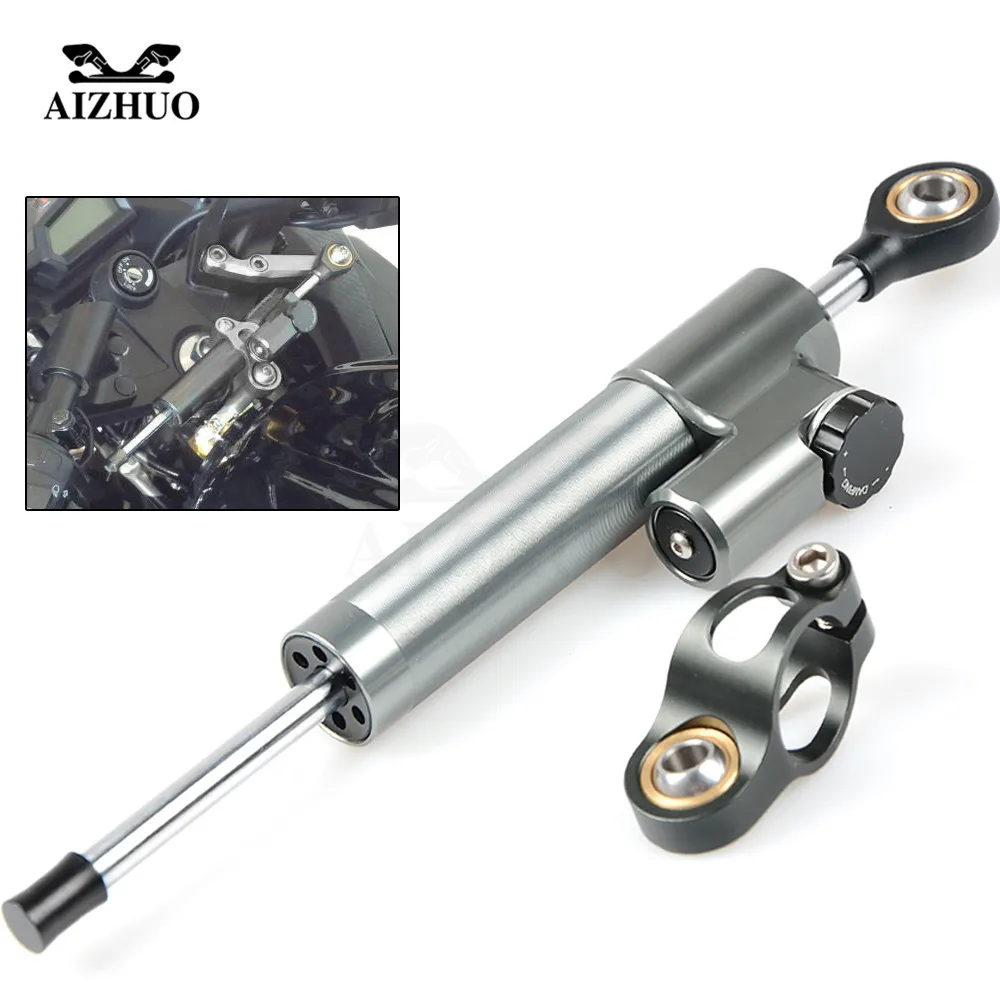 

CNC Aluminum Universal Motorcycle Damper Steering Stabilize Safety Control For HONDA KAWASAKI YAMAHA KTM DUCATI APRILIA BMW