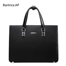 Nueva Alta Calidad de Los Hombres de Cuero Maletín Portátil Bolsa 14 Pulgadas Bolsos de la Computadora de Negocio del Bolso de Moda bolso Del Ordenador Portátil para los hombres