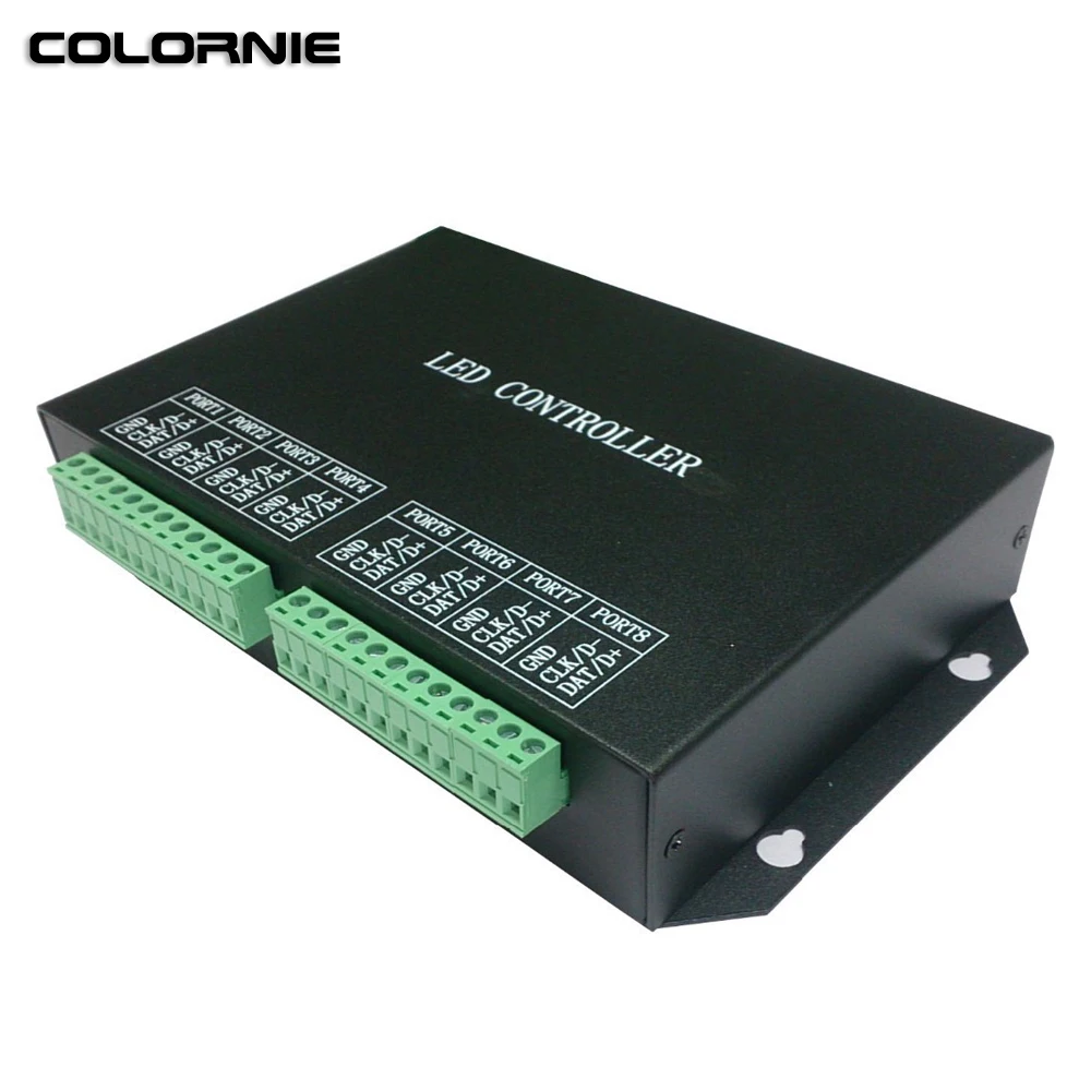 

WS2812b RGB LED Controller 8192 Pixels Led Pixel Controller Programmable LED Strip Controller Controlador LED