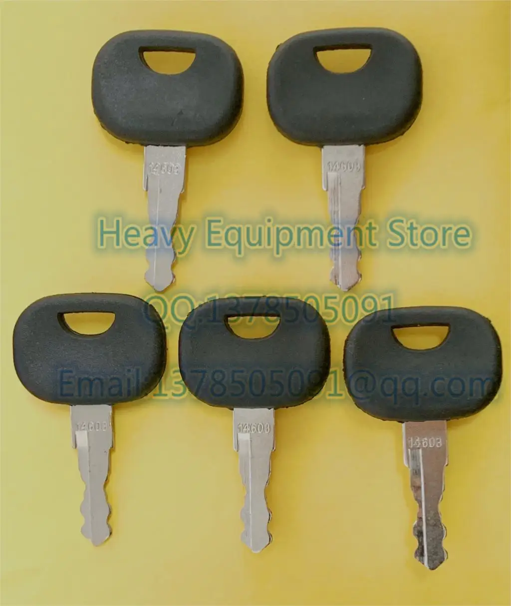 Universal Machinery Keys 4 PCS Keys 14607 - Replacement For JCB
