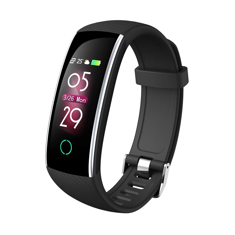 

Blood Pressure Bracelet IP68 Waterproof Heart Rate Monitoring Reminder Call Wristband Sports Step Smart Wrist Watch KBD0024