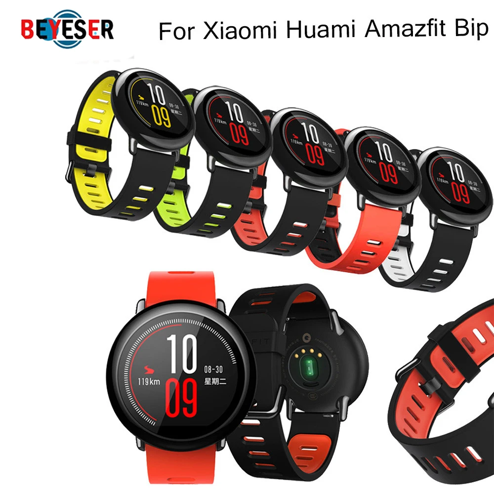 

Replacement Silicone Watch Band Bracelet Wrist Strap bracelet for Xiaomi Huami AMAZFIT Strap 22cm Watchbands Sports Smart Watch